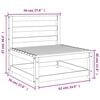 vidaXL Garden Sofa Armless 70x70x67 cm Solid Wood Pine