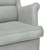 vidaXL Armchair Light Grey Velvet