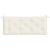 vidaXL Garden Bench Cushions 2 pcs Melange Cream 120x50x7 cm Fabric