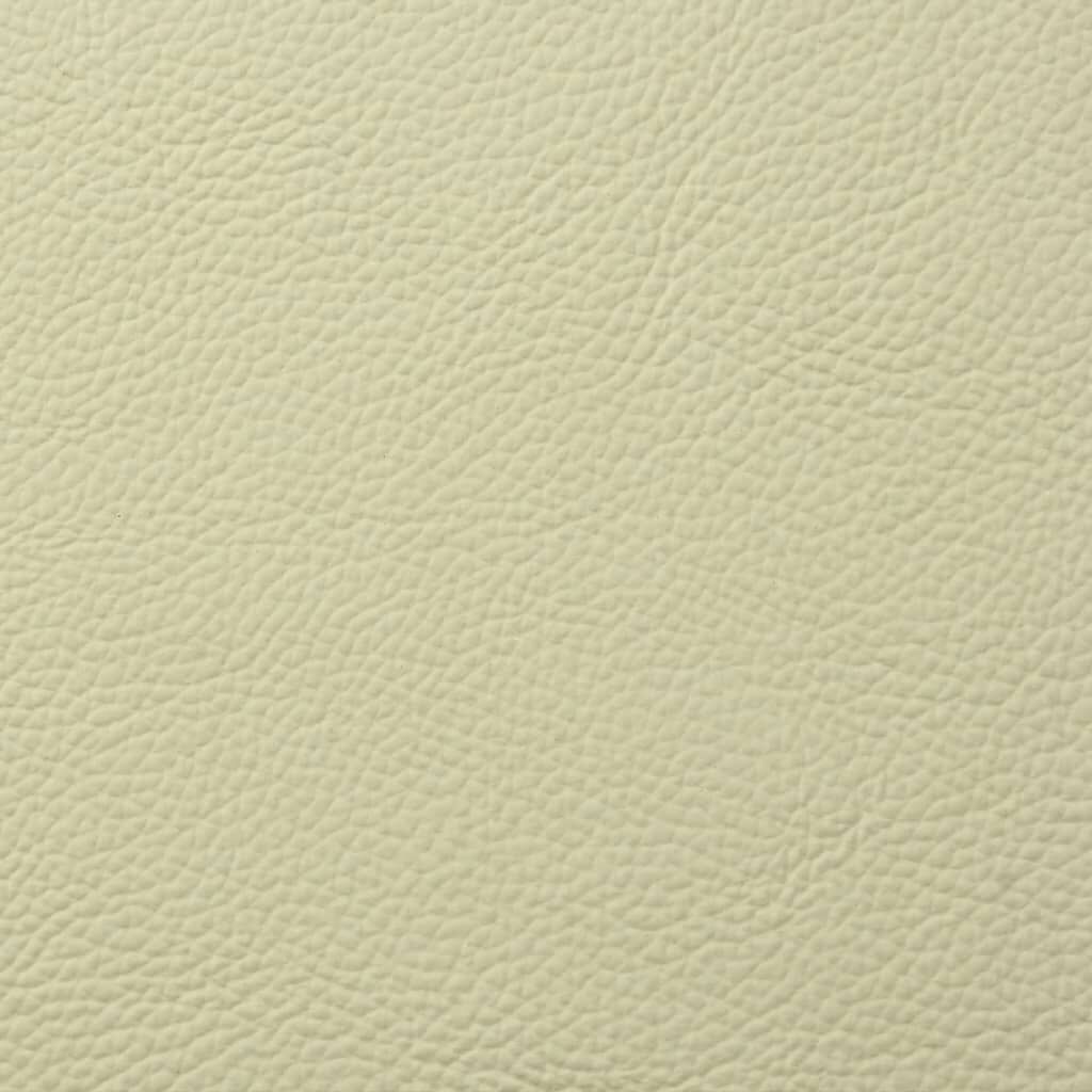 vidaXL Electric Recliner Chair Cream Real Leather