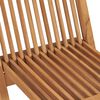 vidaXL Garden Chairs with Anthracite Cushions 2 pcs Solid Teak Wood
