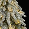 vidaXL Artificial Christmas Tree 150 LEDs & Flocked Snow 150 cm