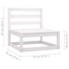 vidaXL 4-Seater Garden Sofa with Cushions Solid Pinewood