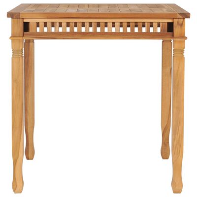 vidaXL Garden Dining Table 80x80x80 cm Solid Teak Wood