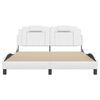 vidaXL Bed Frame "Viana" without Mattress White 152x203 cm Faux Leather