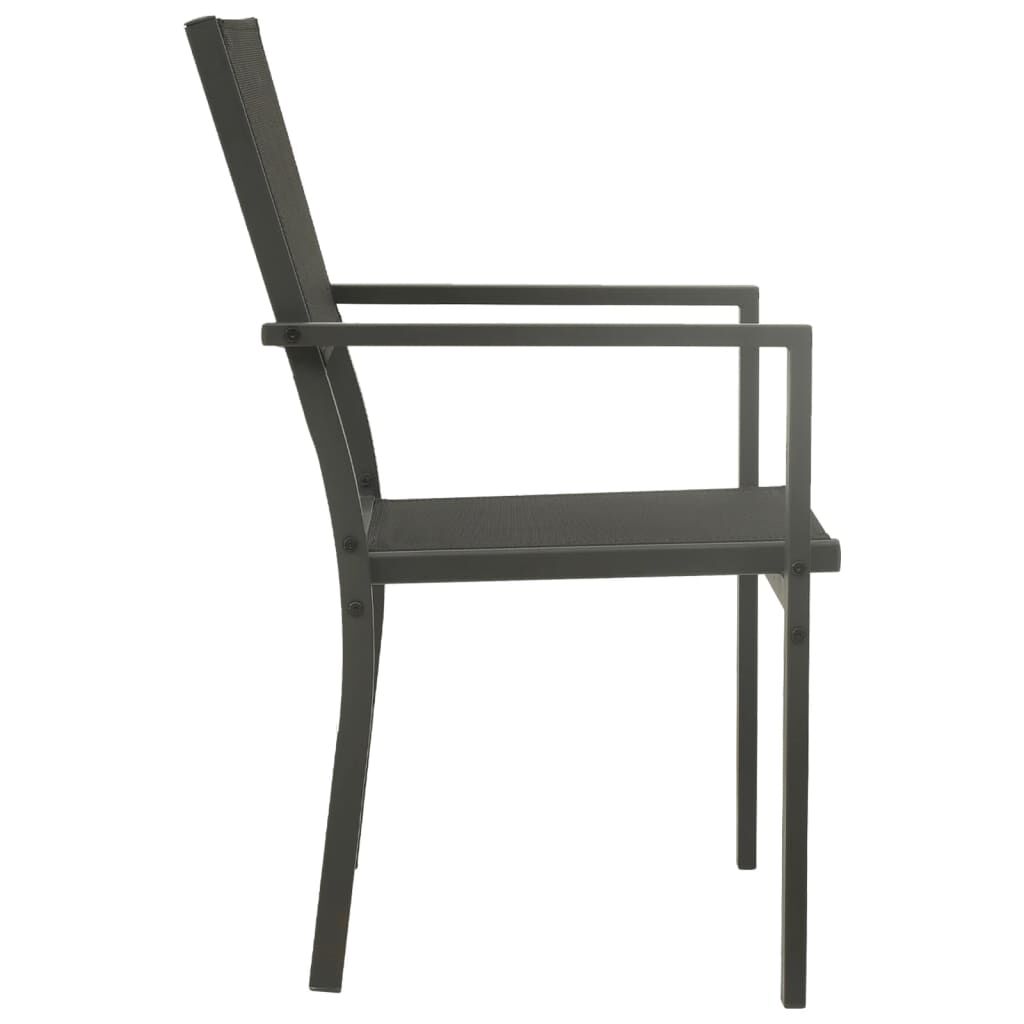 vidaXL 9 Piece Outdoor Dining Set Steel