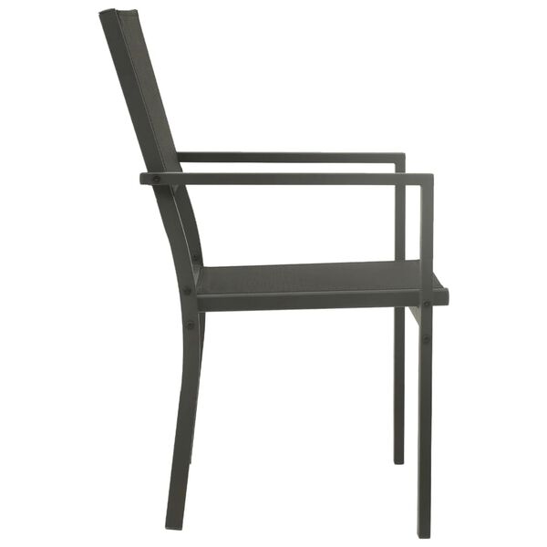 vidaXL 9 Piece Outdoor Dining Set Steel