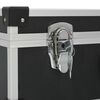 vidaXL Tool Suitcase 46x33x16 cm Black Aluminium