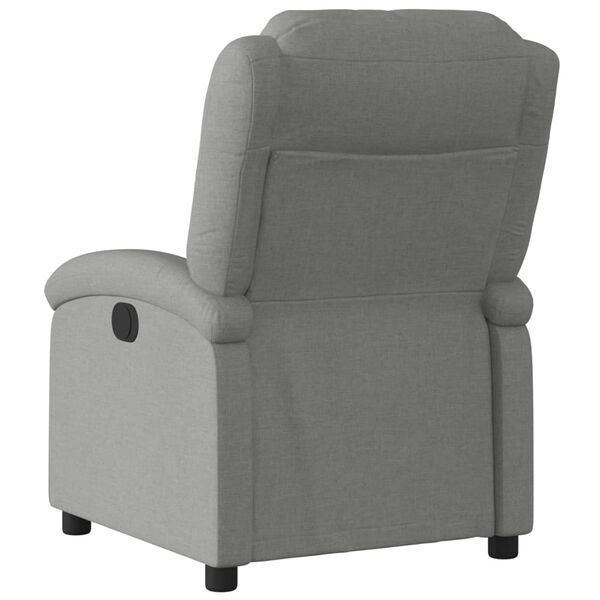 vidaXL Recliner Chair Dark Grey Fabric