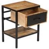 vidaXL Bedside Cabinet Solid Mango Wood 40x30x50 cm