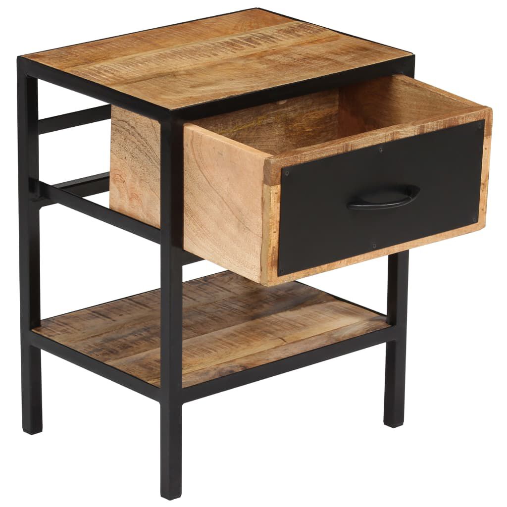 vidaXL Bedside Cabinet Solid Mango Wood 40x30x50 cm