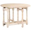 vidaXL Dining Table Round 110x76 cm Solid Mango Wood