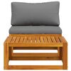 vidaXL 2 Piece Garden Sofa Set with Cushion Solid Acacia Wood