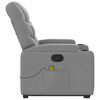 vidaXL Stand up Massage Recliner Chair Light Grey Fabric