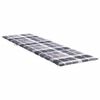vidaXL Sun Lounger Cushion Grey Check Pattern 200x60x3cm Oxford Fabric