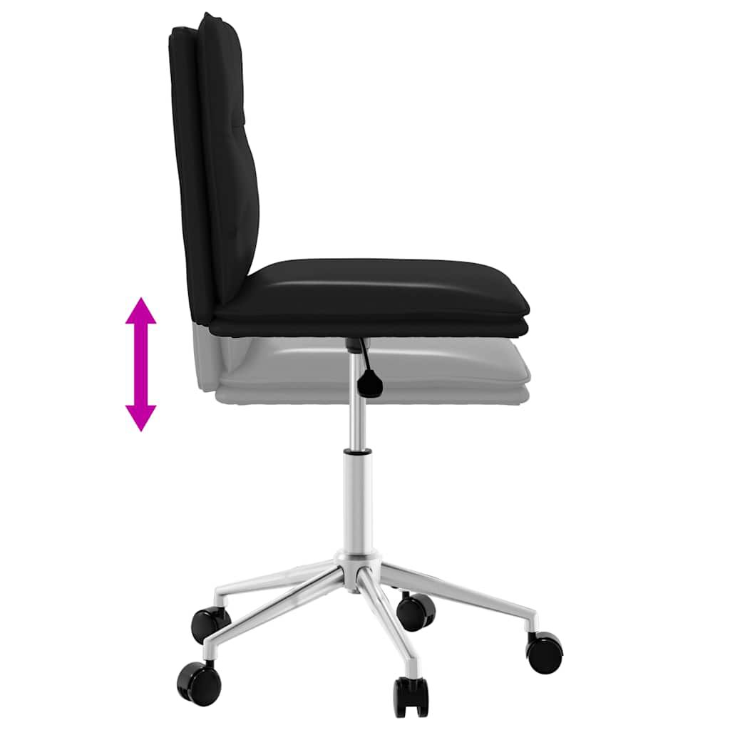 vidaXL Dining Chair Black Faux Leather