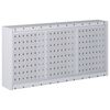 vidaXL Wall Mounted Tool Cabinet Industrial Style Metal Grey and Black