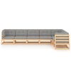 vidaXL 7 Piece Garden Lounge Set with Cushions Solid Pinewood