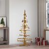 vidaXL Wooden Christmas Tree with Stand Brown 150 cm Solid pine wood