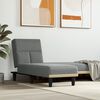 vidaXL Chaise Longue Dark Grey Fabric