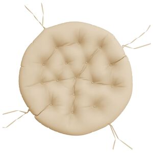 vidaXL Round Cushion Beige &Oslash; 100 x11 cm Oxford Fabric