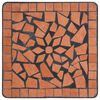 vidaXL Mosaic Side Table Terracotta Ceramic