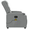 vidaXL Electric Massage Recliner Chair Light Grey Fabric
