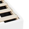 vidaXL Bed Frame without Mattress White Queen Faux Leather