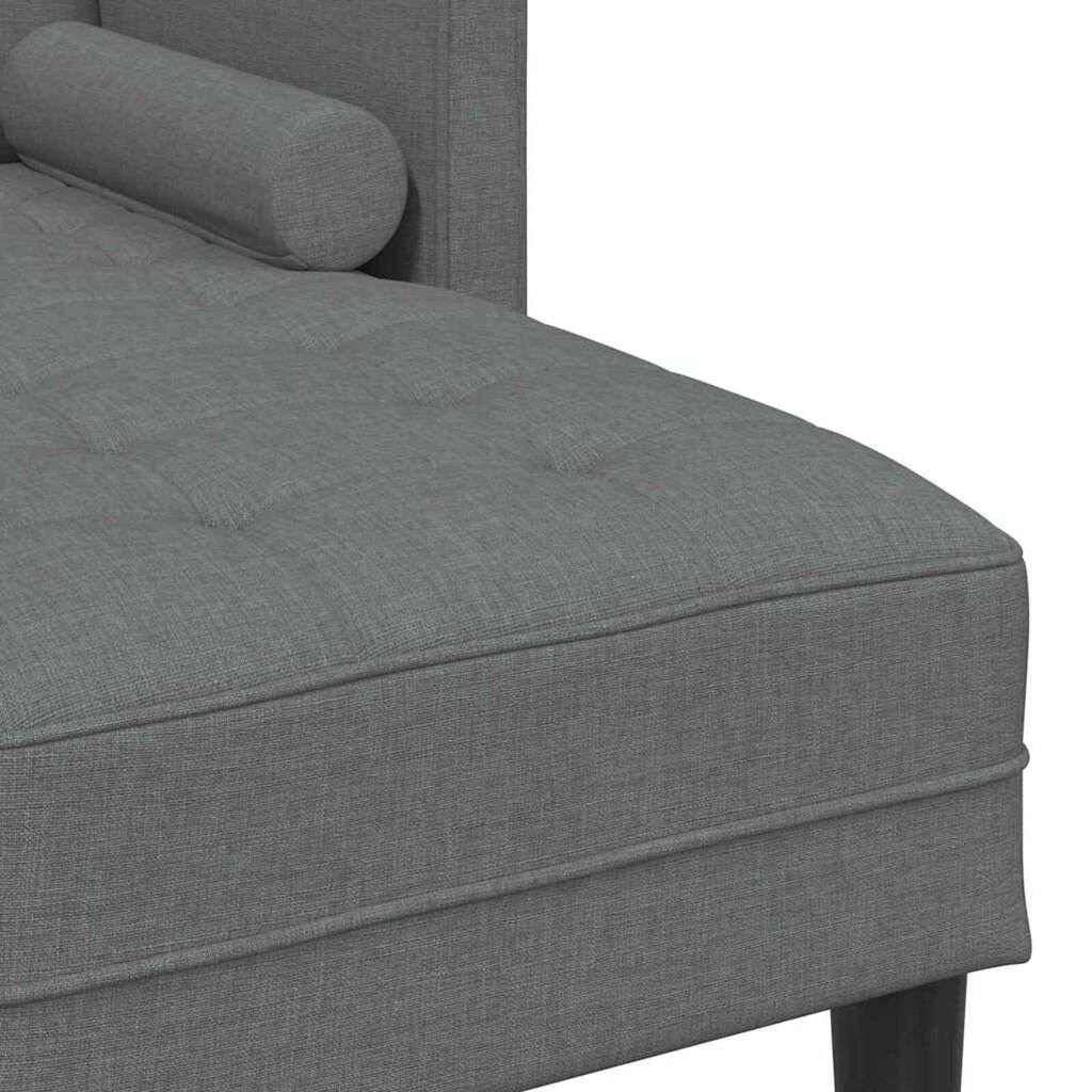 vidaXL Sofa Set Dark Grey 173 x 131 x 67 cm Fabric