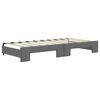 vidaXL Daybed with Trundle without Mattress Dark Grey 100x190 cm