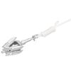 vidaXL Folding Anchor with Rope Silver 0.7 kg Hot Dip Galvanized Cast Iron