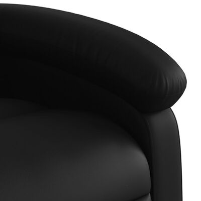 vidaXL Recliner Chair Black Faux Leather