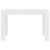 vidaXL Dining Table White 120x60x76 cm Engineered Wood