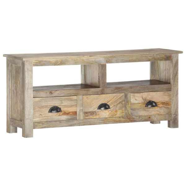 vidaXL TV Cabinet 110x30x50 cm Solid Mango Wood