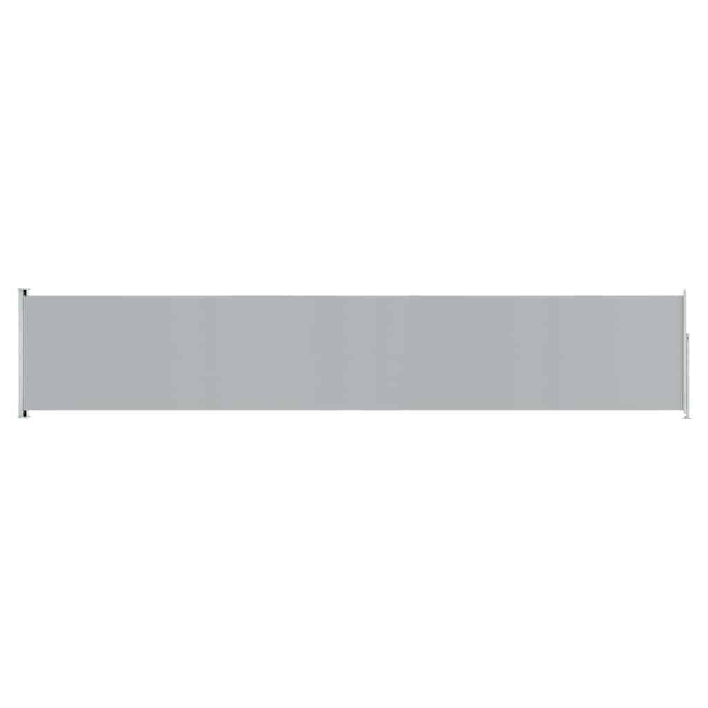vidaXL Patio Retractable Side Awning 117x600 cm Grey