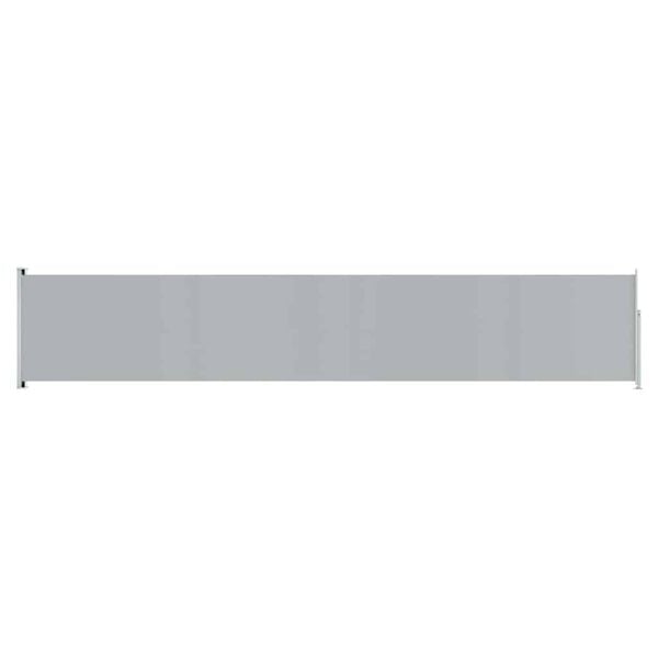 vidaXL Patio Retractable Side Awning 117x600 cm Grey