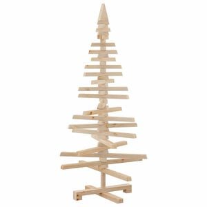 vidaXL Wooden Christmas Tree for Decoration 120 cm Solid Wood Pine