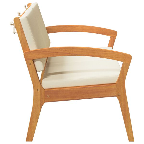 vidaXL Garden Bench with Cushions 115x70x72 cm Solid Wood Acacia