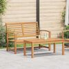 vidaXL Garden Sofa Set 2 pcs Natural Solid teak wood