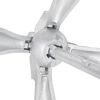 vidaXL Folding Anchor with Rope Silver 4 kg Hot Dip Galvanized Cast Iron