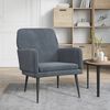 vidaXL Armchair Dark Grey 62x79x79 cm Velvet