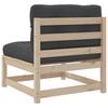 vidaXL 6 Piece Garden Sofa Set with Cushions Solid Wood Pine