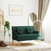 vidaXL Bench with Cushions Dark Green 113x64.5x75.5 cm Fabric