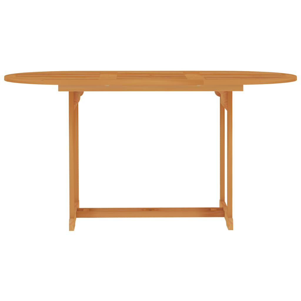vidaXL Garden Table 150x90x75 cm Solid Teak Wood