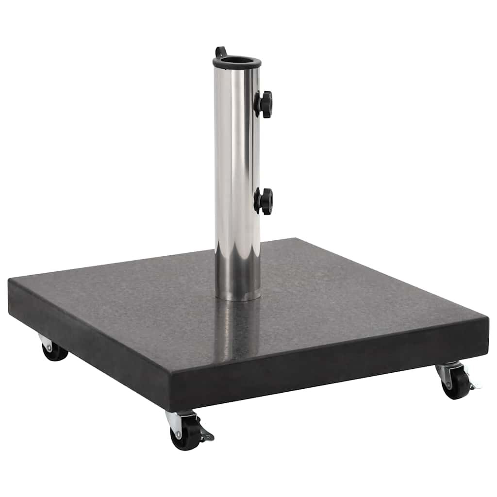 vidaXL Parasol Base Granite 30 kg Square Black