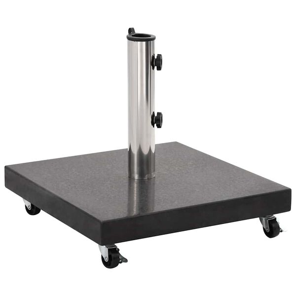 vidaXL Parasol Base Granite 30 kg Square Black