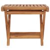 vidaXL Folding Footrest 46.5x49x41.5 cm Solid Teak Wood