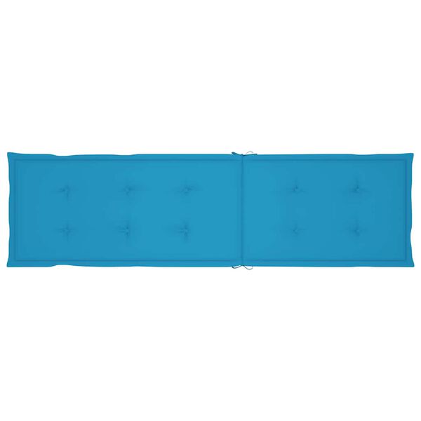 vidaXL Deck Chair Cushion Blue (75+105)x50x4 cm