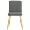 vidaXL Dining Chairs 4 pcs Dark Grey Fabric