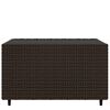 vidaXL Square Garden Coffee Table Brown 50x50x30 cm Poly Rattan